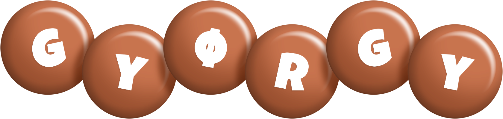 Gyørgy candy-brown logo