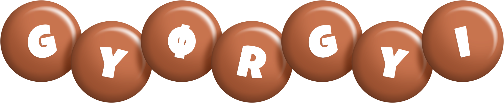 Gyørgyi candy-brown logo