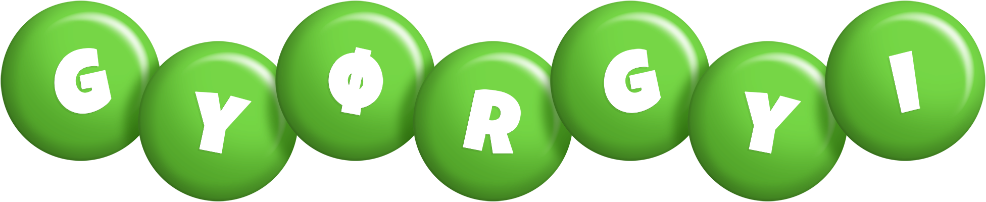 Gyørgyi candy-green logo