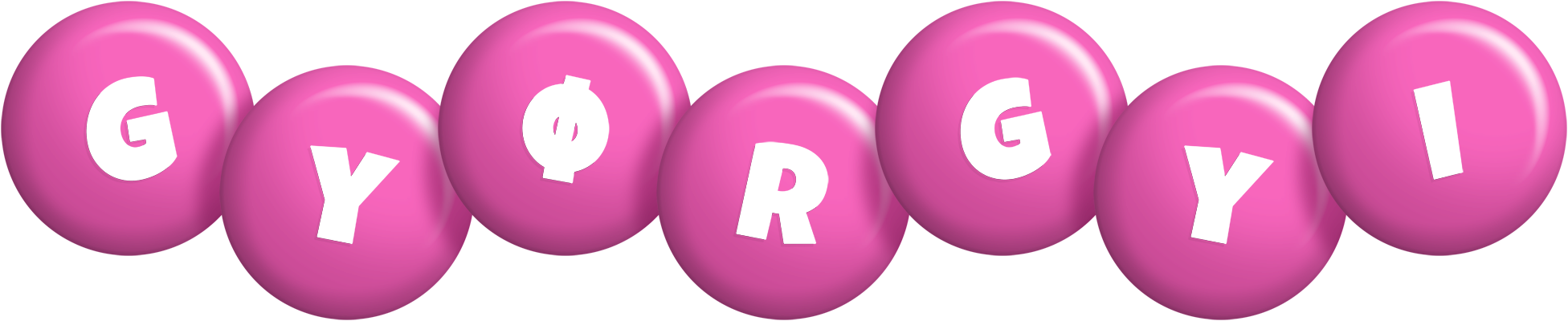 Gyørgyi candy-pink logo