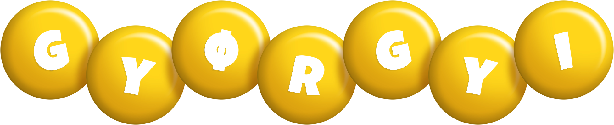 Gyørgyi candy-yellow logo