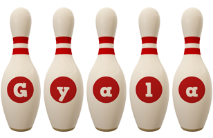 Gyala bowling-pin logo