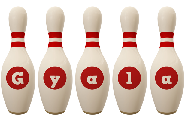 Gyala bowling-pin logo
