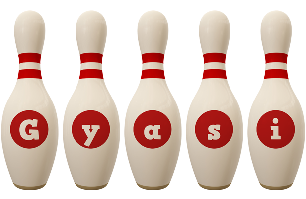 Gyasi bowling-pin logo