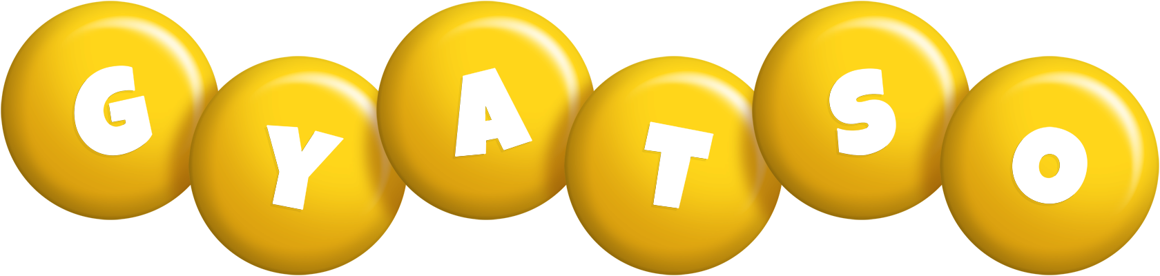 Gyatso candy-yellow logo
