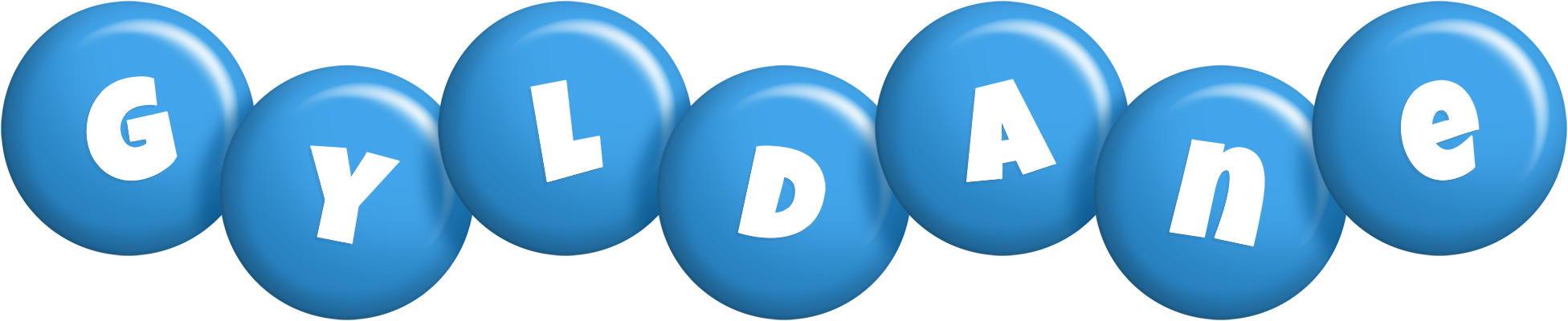 Gyldane candy-blue logo