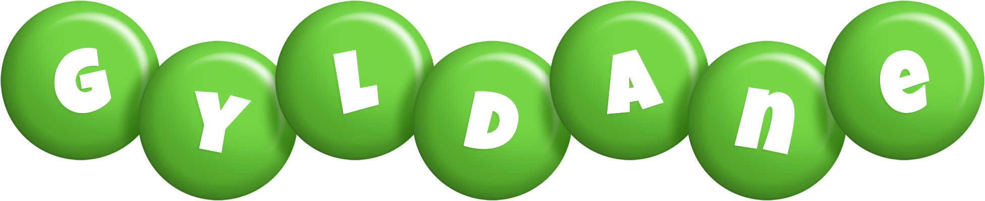 Gyldane candy-green logo