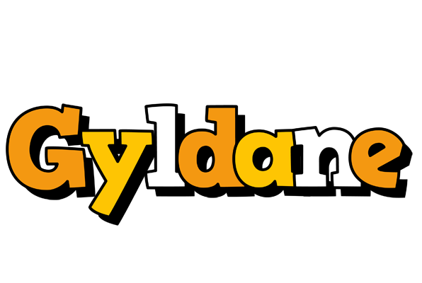 Gyldane cartoon logo