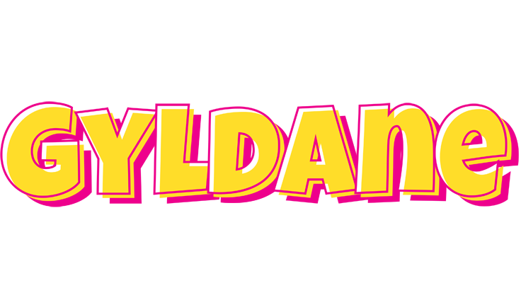 Gyldane kaboom logo