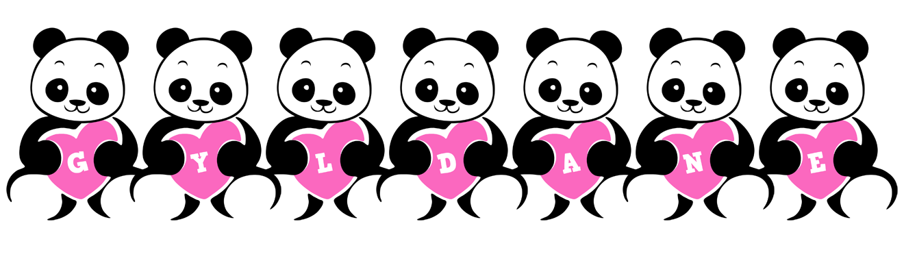 Gyldane love-panda logo