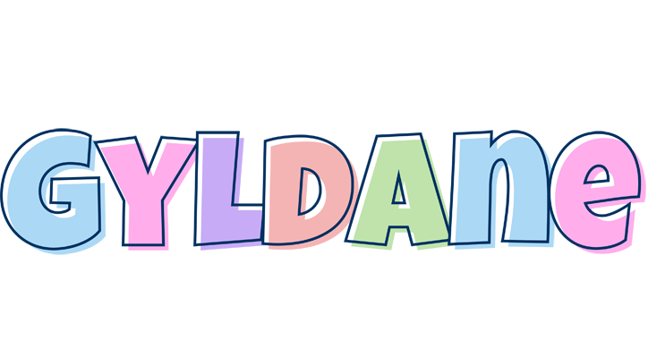Gyldane pastel logo