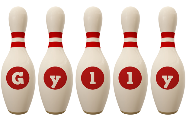 Gylly bowling-pin logo
