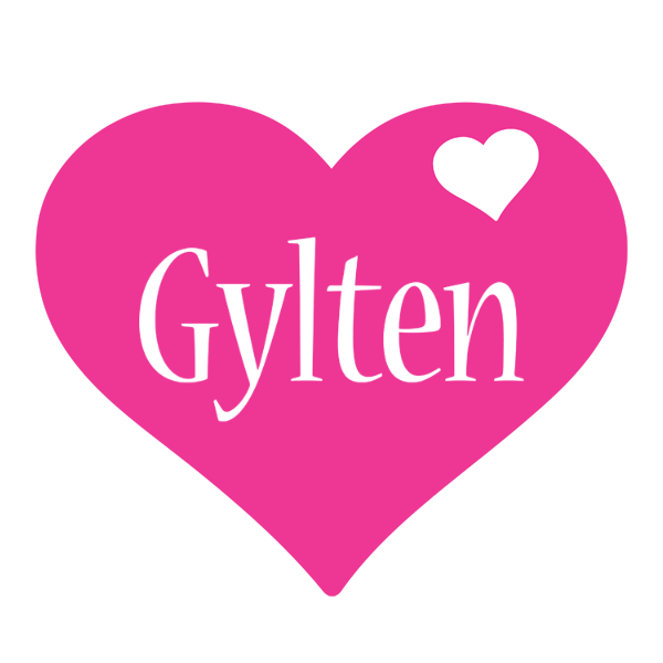 Gylten love-heart logo