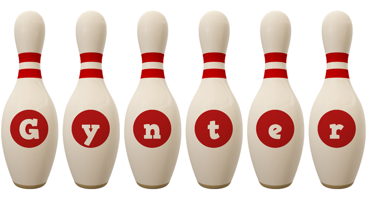 Gynter bowling-pin logo