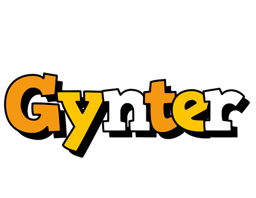 Gynter cartoon logo