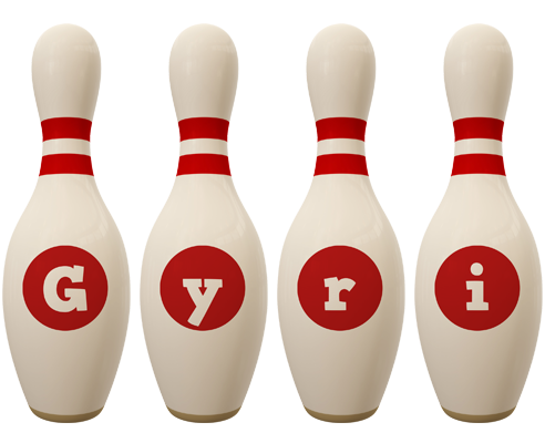 Gyri bowling-pin logo