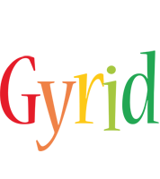 Gyrid birthday logo