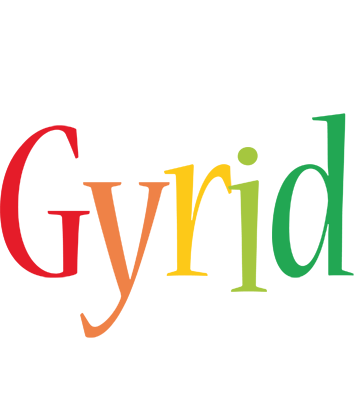 Gyrid birthday logo