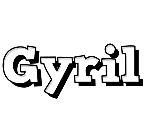 Gyril snowing logo
