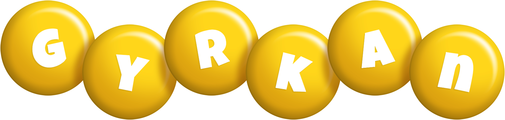 Gyrkan candy-yellow logo
