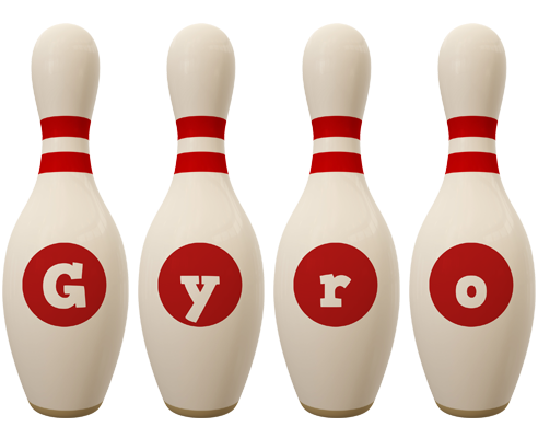 Gyro bowling-pin logo