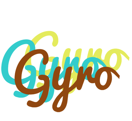 Gyro cupcake logo