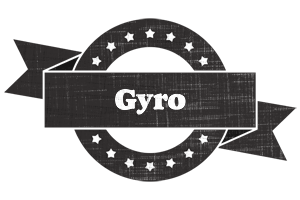 Gyro grunge logo