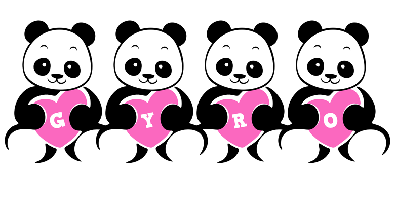 Gyro love-panda logo