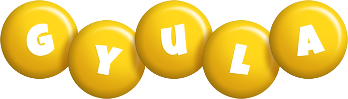 Gyula candy-yellow logo
