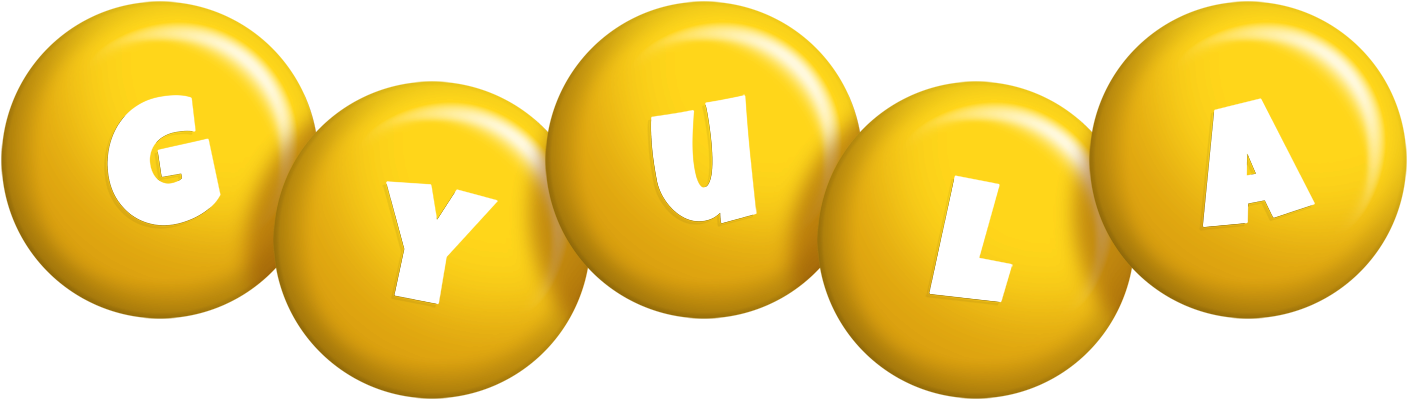 Gyula candy-yellow logo