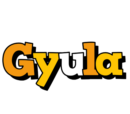 Gyula cartoon logo