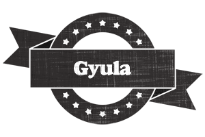 Gyula grunge logo
