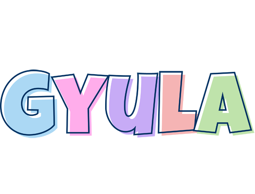 Gyula pastel logo