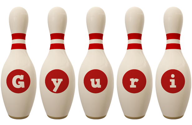 Gyuri bowling-pin logo