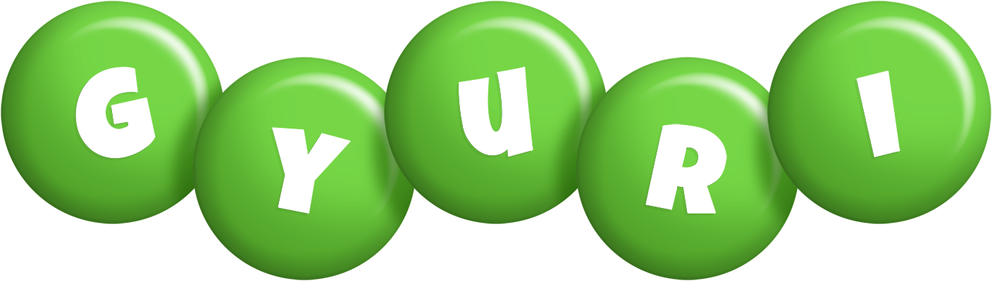 Gyuri candy-green logo
