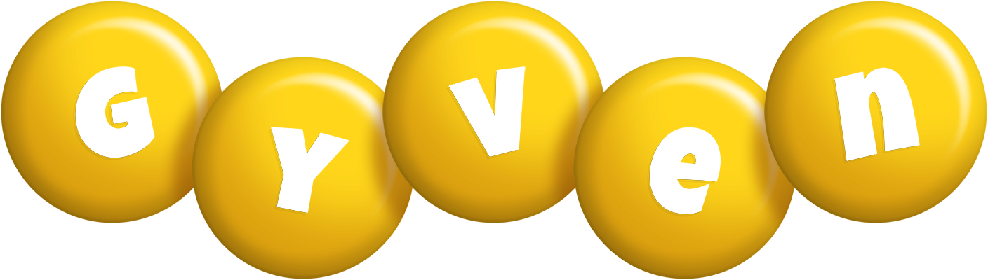 Gyven candy-yellow logo