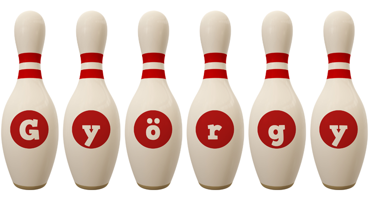 György bowling-pin logo