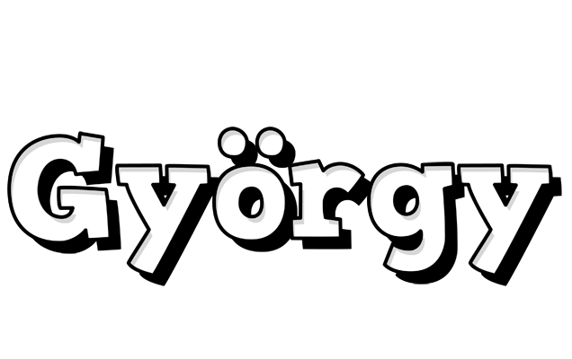 György snowing logo