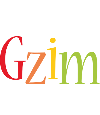 Gzim birthday logo