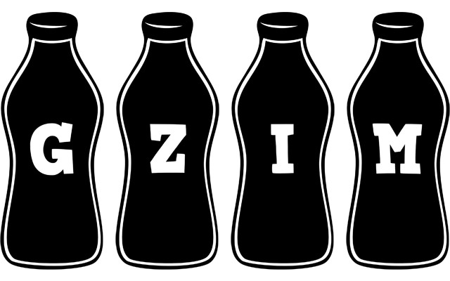 Gzim bottle logo