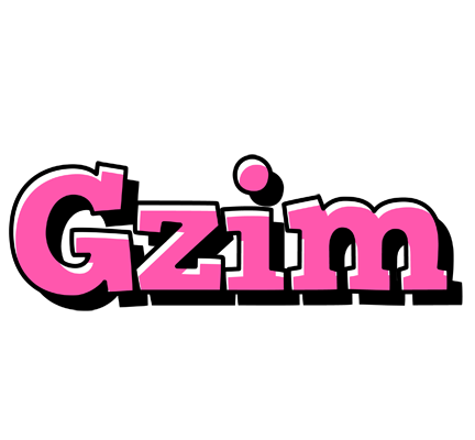 Gzim girlish logo