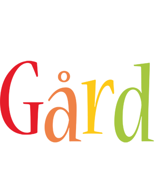 Gård birthday logo