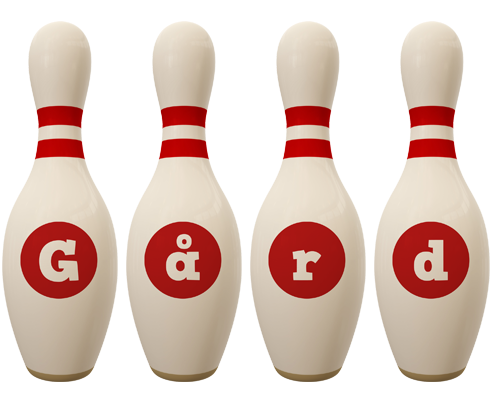 Gård bowling-pin logo