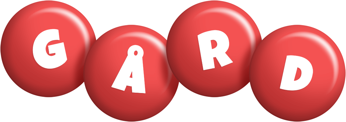 Gård candy-red logo