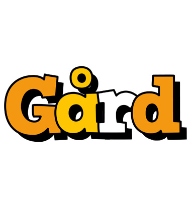 Gård cartoon logo