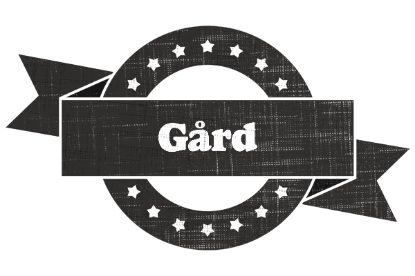 Gård grunge logo
