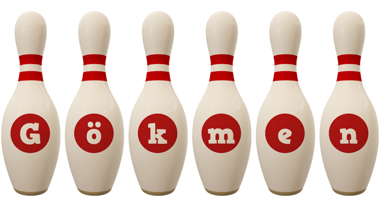 Gökmen bowling-pin logo