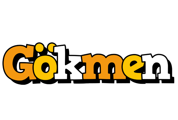 Gökmen cartoon logo