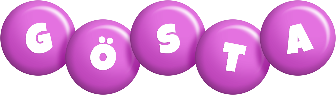 Gösta candy-purple logo