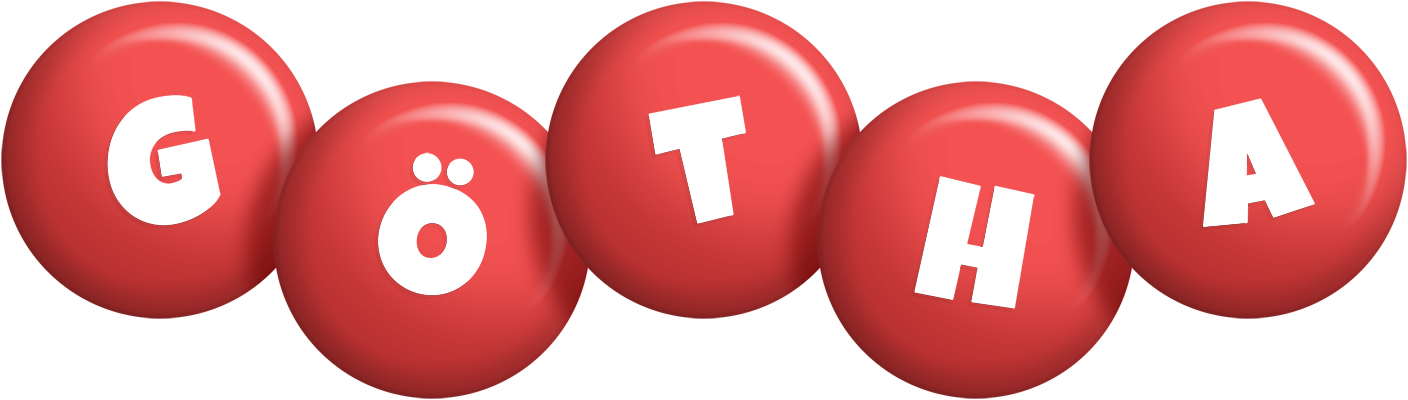 Götha candy-red logo
